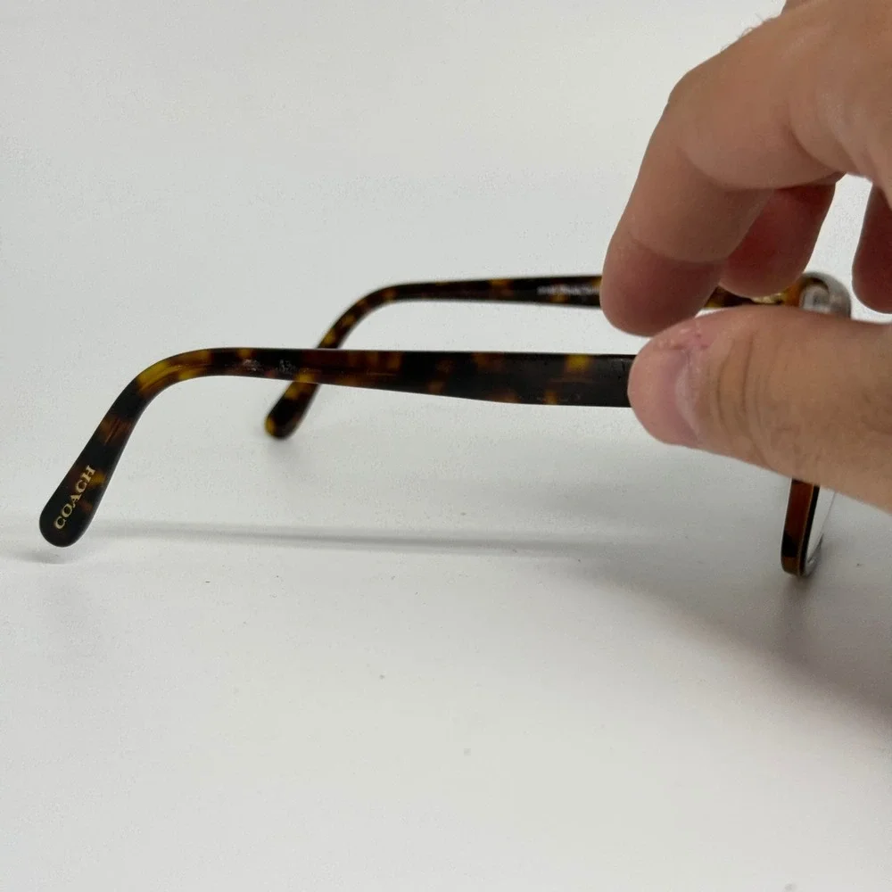 Coach HC 6129 5446 Black Tortoise Cat Eye Eyeglasses Frames 54-16-140